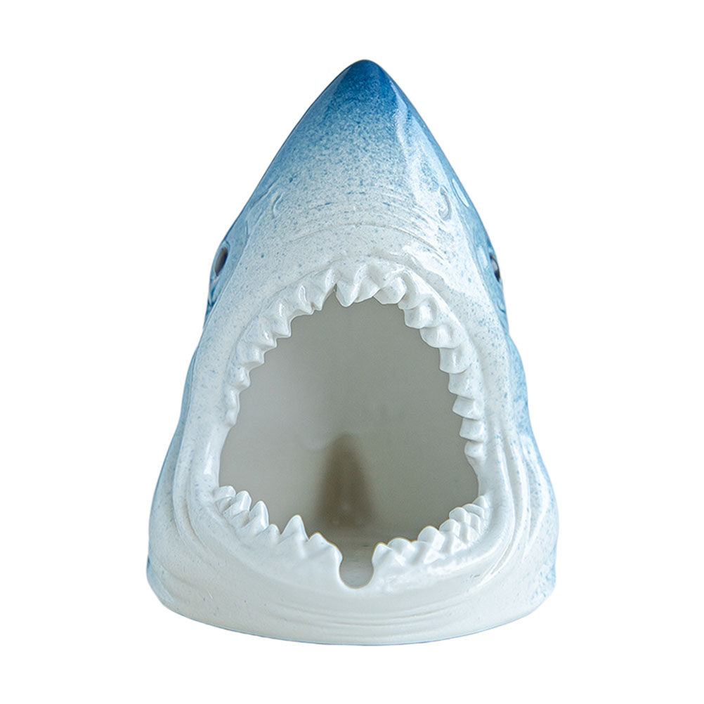 Aquarium Fish Shark - Ceramic Shark Head Statue Fish Tank