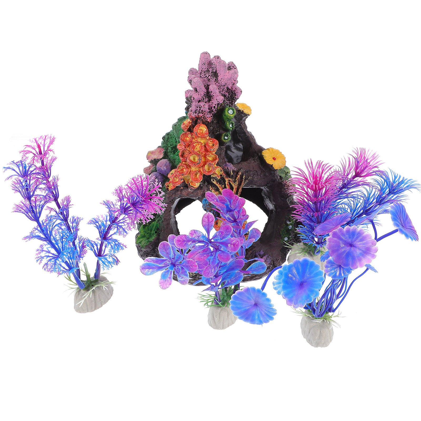 Aquarium Fish Beautiful - 5Pcs DIY Aquarium Coral and Fake