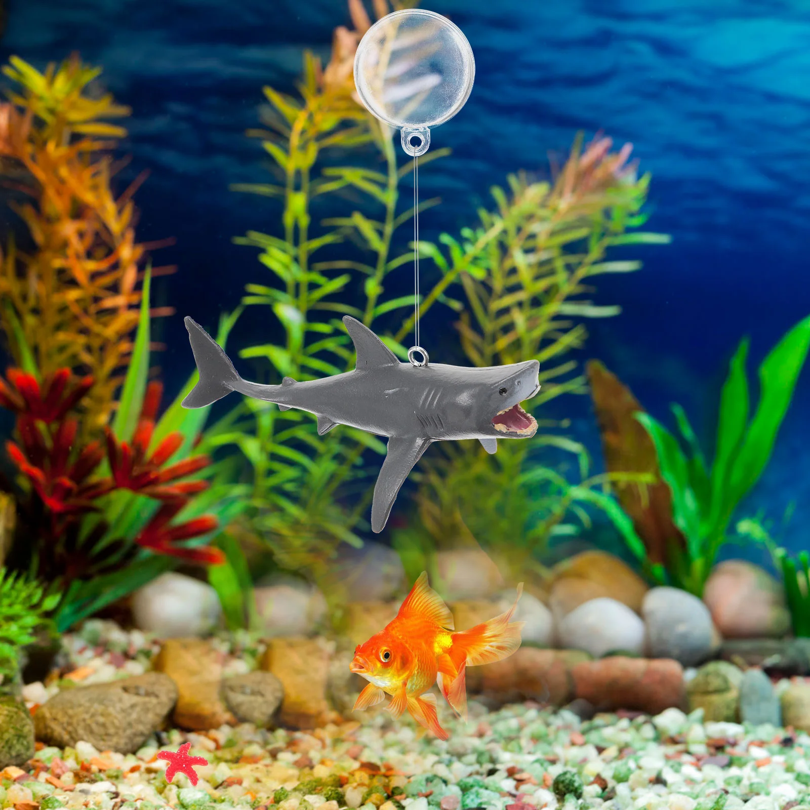 2pcs Fish Tank Shark Decoratio – Aquarium Fish Shark recenzja i cena