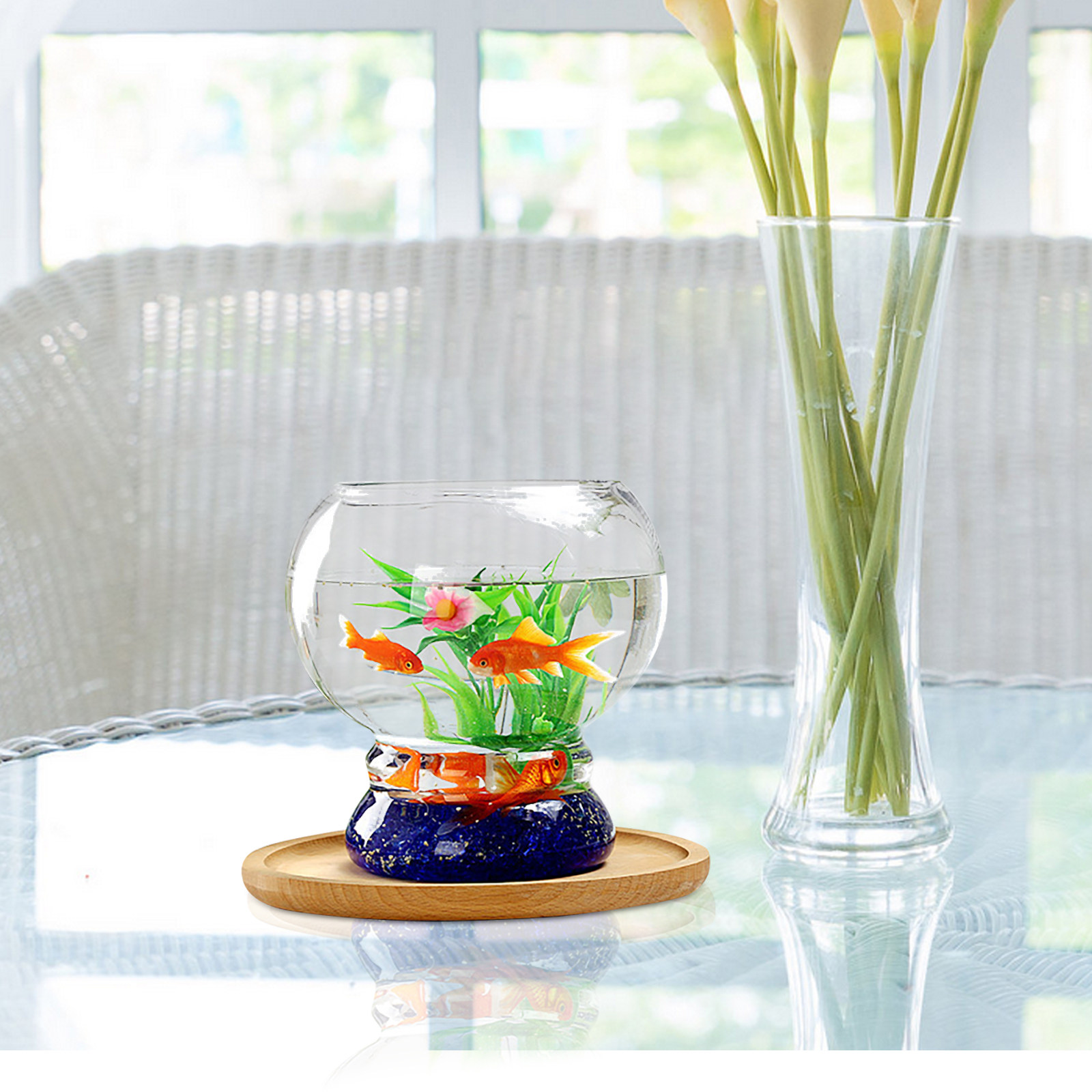 Clear Glass Mini Aquarium Smal – Aquarium Fish Beautiful recenzja i cena