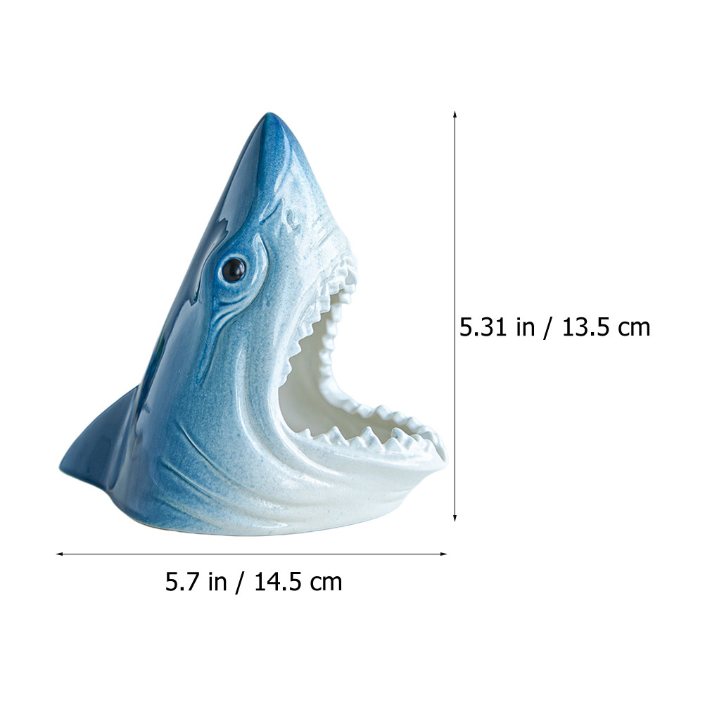 Ceramic Shark Head Statue Fish – Aquarium Fish Shark recenzja i cena