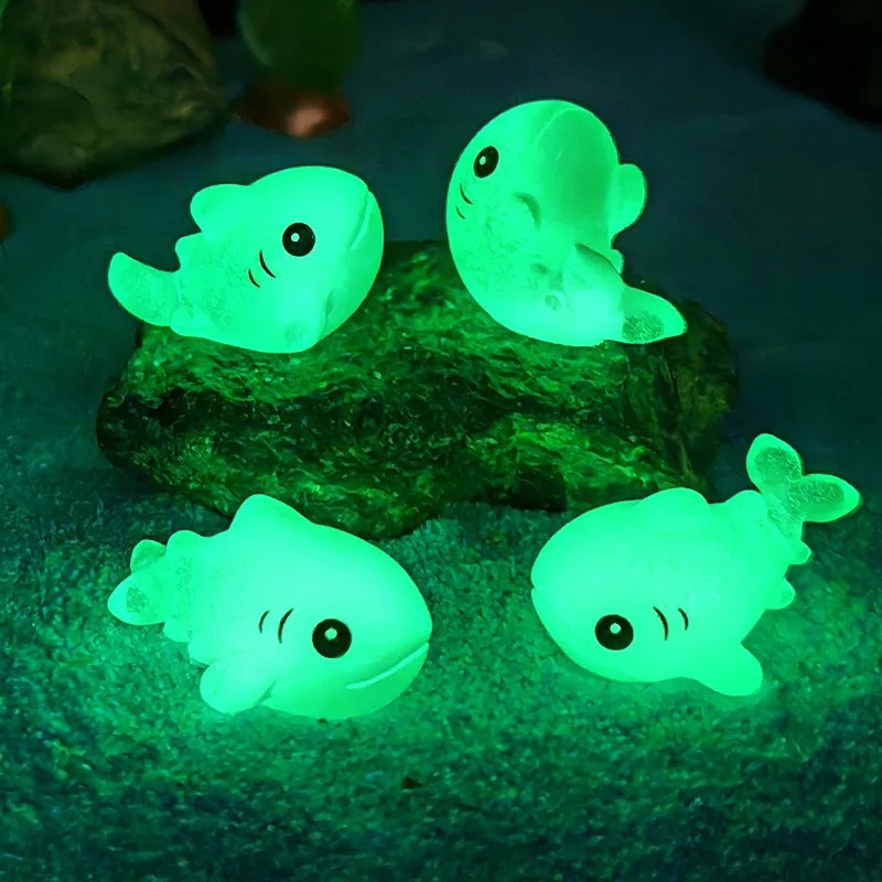 4pcs Luminous Shark Ornament S – Aquarium Fish Shark recenzja i cena