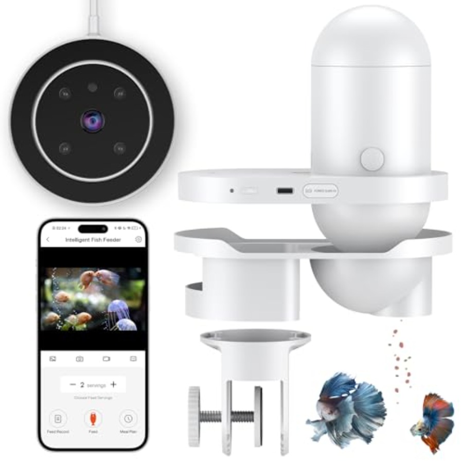 WiFi Automatic Fish Feeder for – Aquarium Fish Video recenzja i cena
