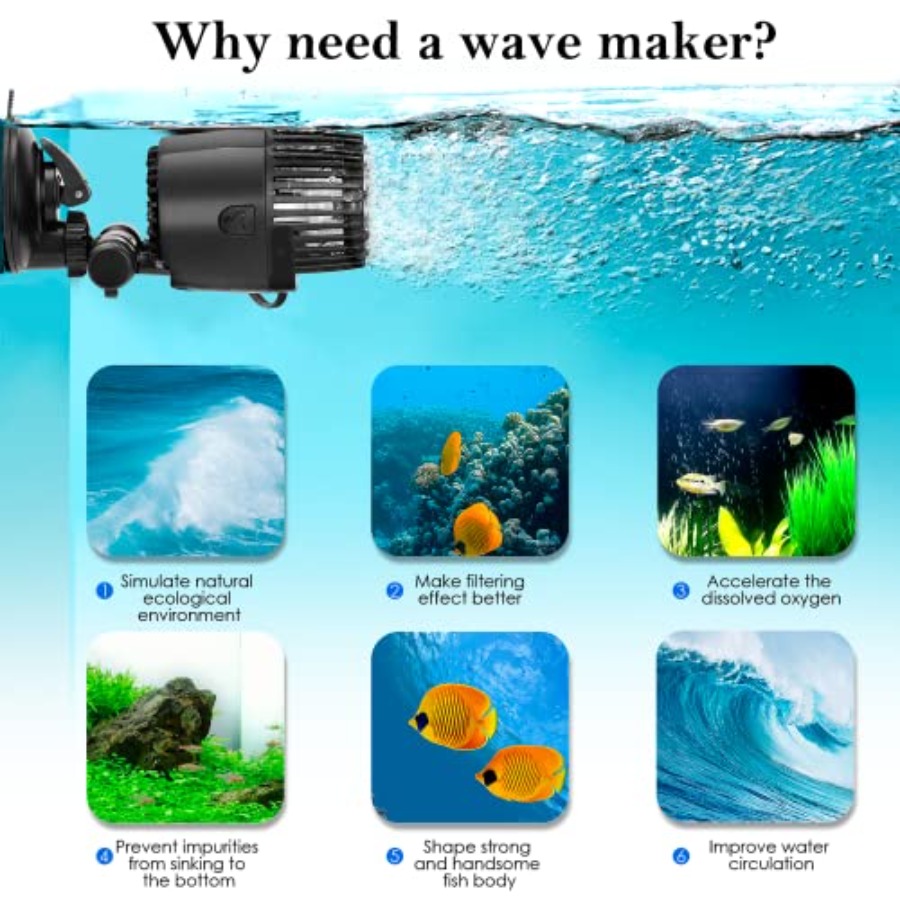 Aquarium Wave Maker8W//20W/25W – Powerhead Circulation Pump recenzja i cena
