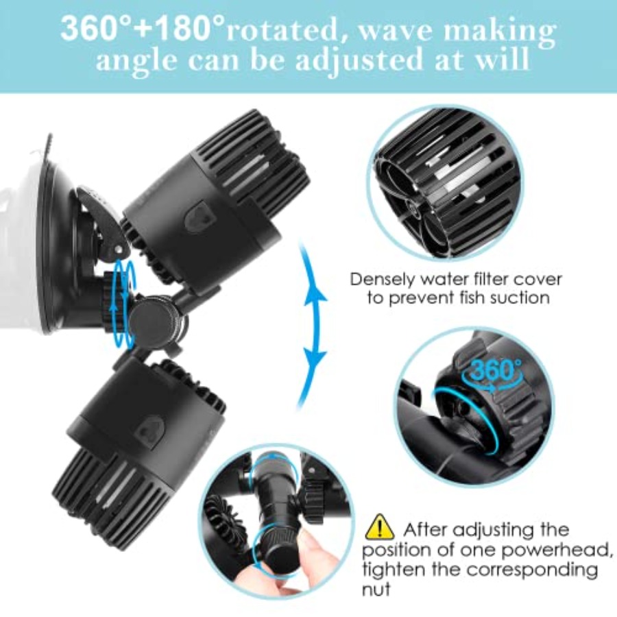 Aquarium Wave Maker8W//20W/25W – Powerhead Circulation Pump recenzja i cena