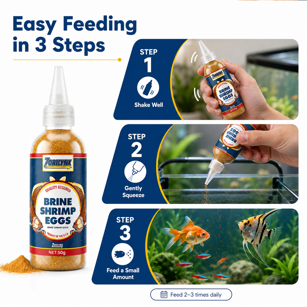 ZORILYNX 50g Premium Brine Shr – Aquarium Fish Holiday Food recenzja i cena