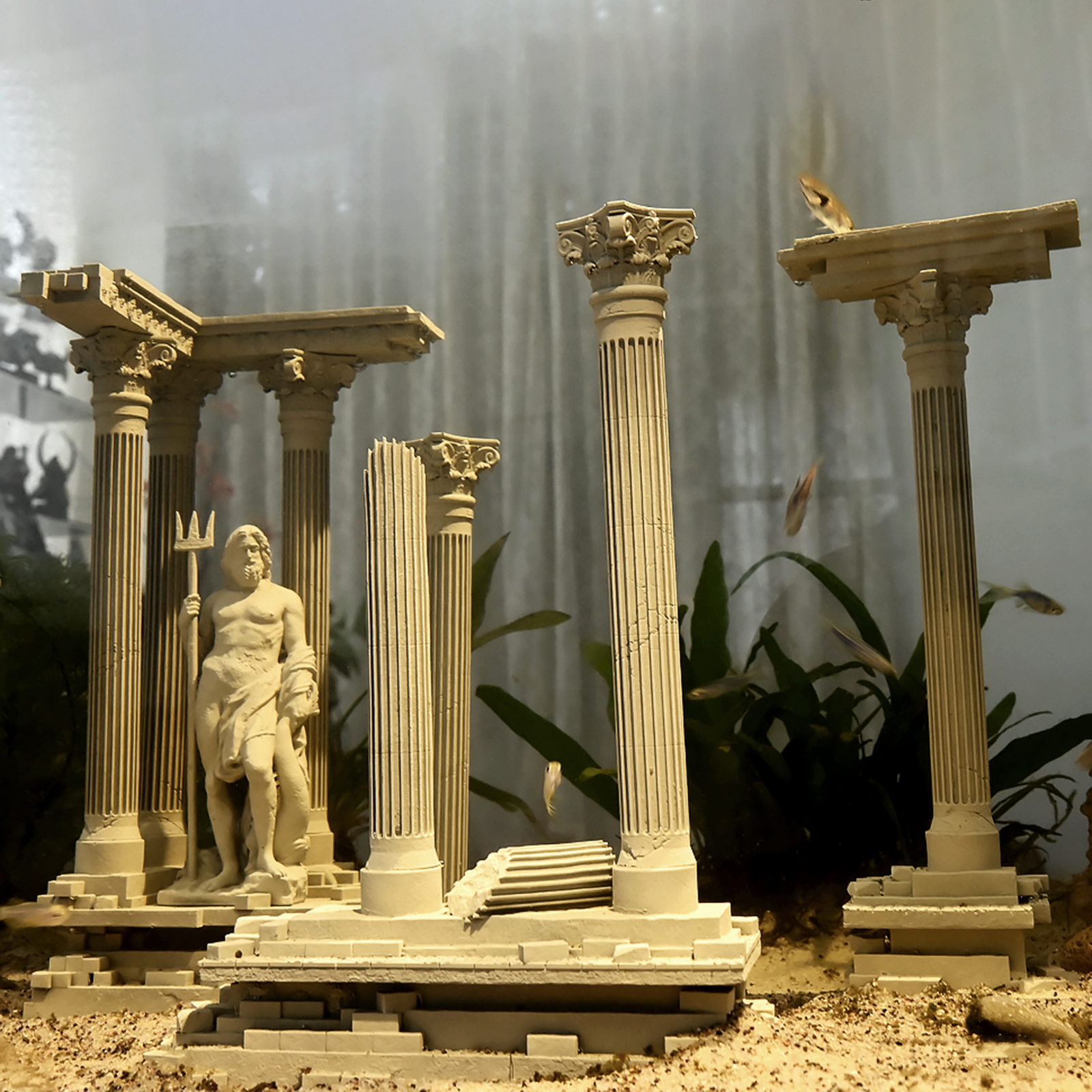 Roman Column Decoration Resin  – Aquarium Fish Beautiful recenzja i cena