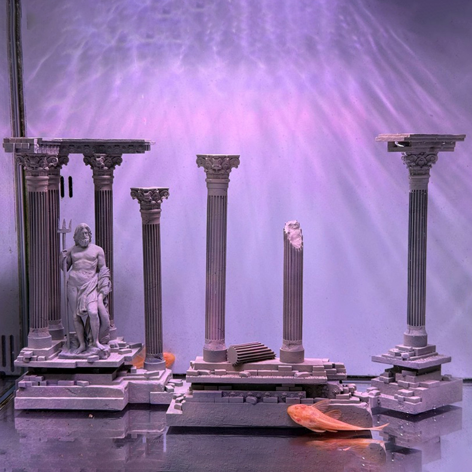 Roman Column Decoration Resin  – Aquarium Fish Beautiful recenzja i cena