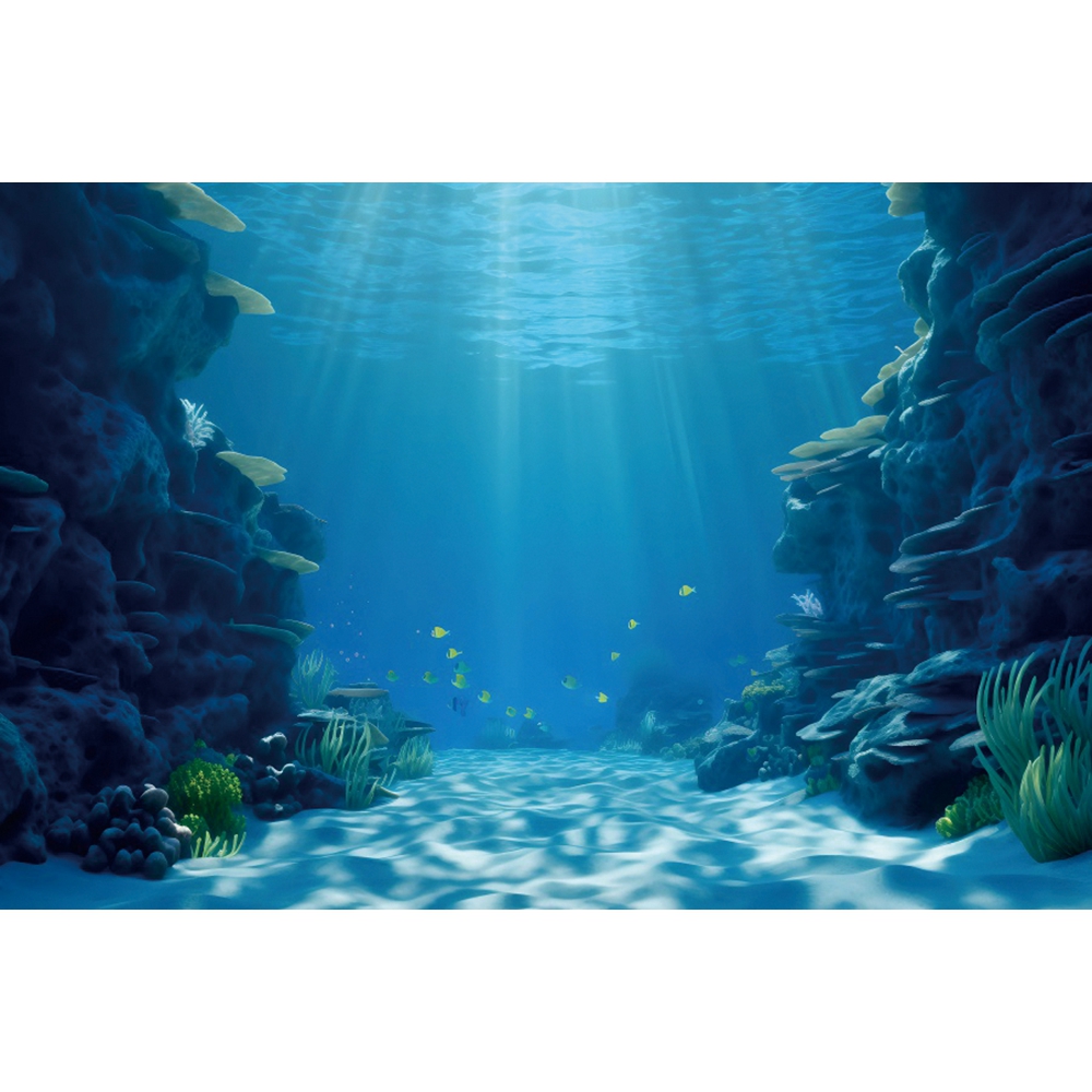Underwater World Seabed Backdr – Aquarium Fish Shark recenzja i cena