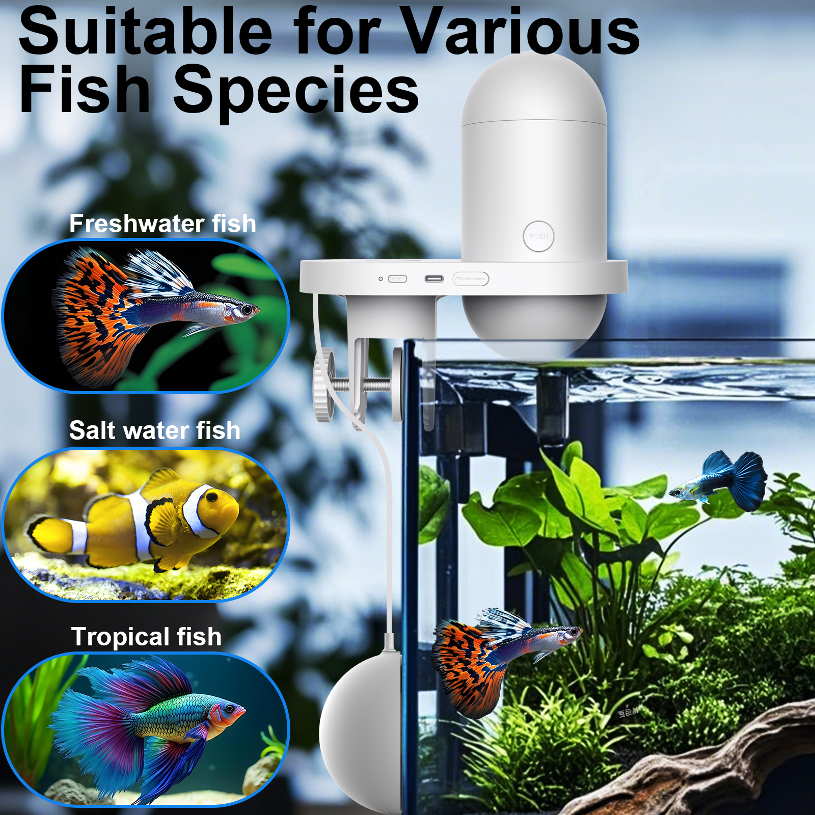 Automatic Fish Feeder With Cam – Aquarium Fish App recenzja i cena