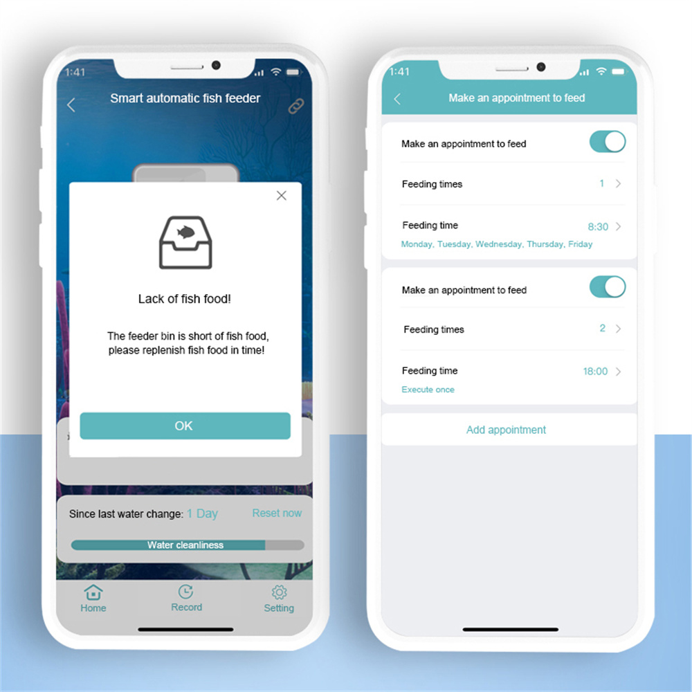 WiFi Smart Automatic Feeder Aq – Aquarium Fish App recenzja i cena