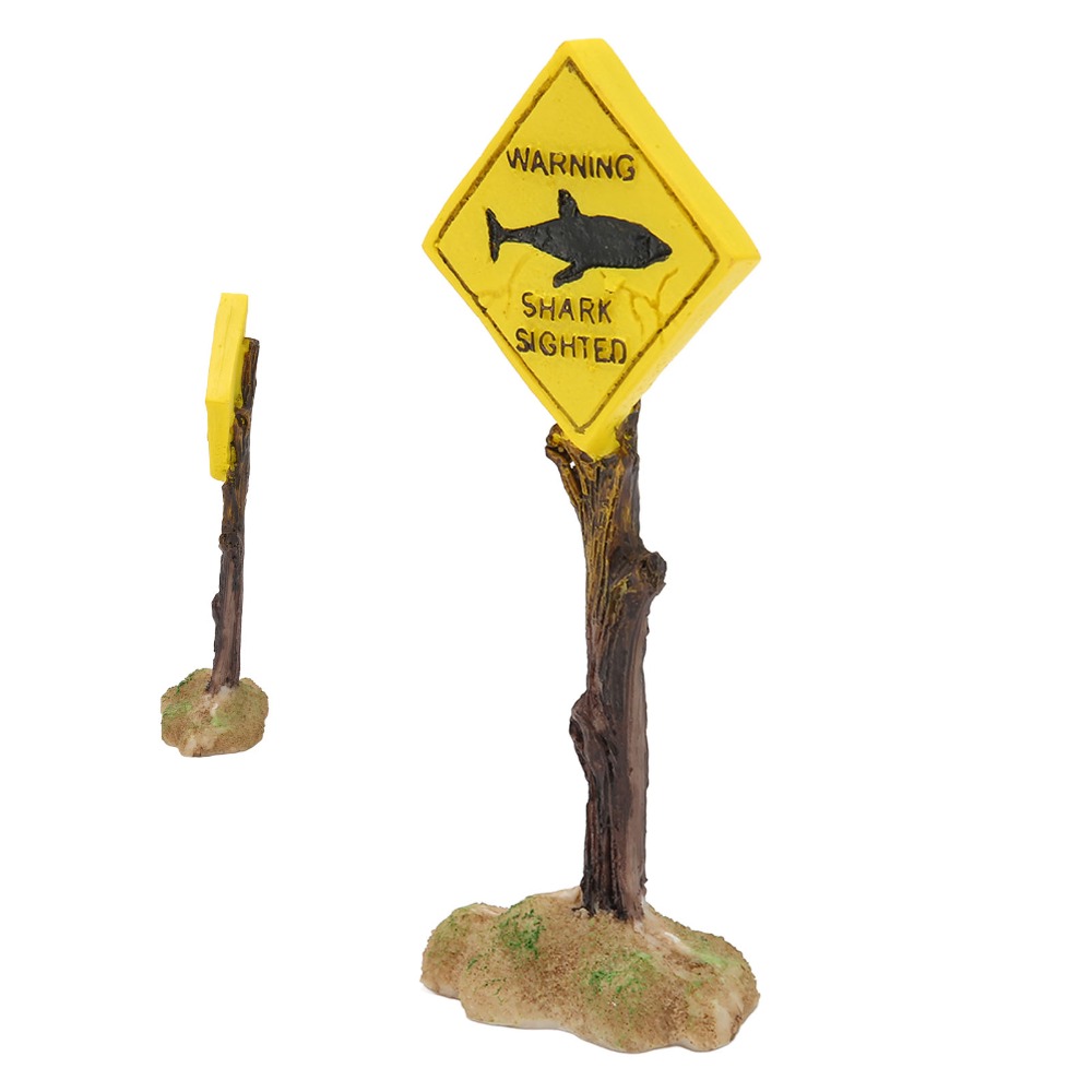 Resin Shark Warning Board Orna – Aquarium Fish Shark recenzja i cena