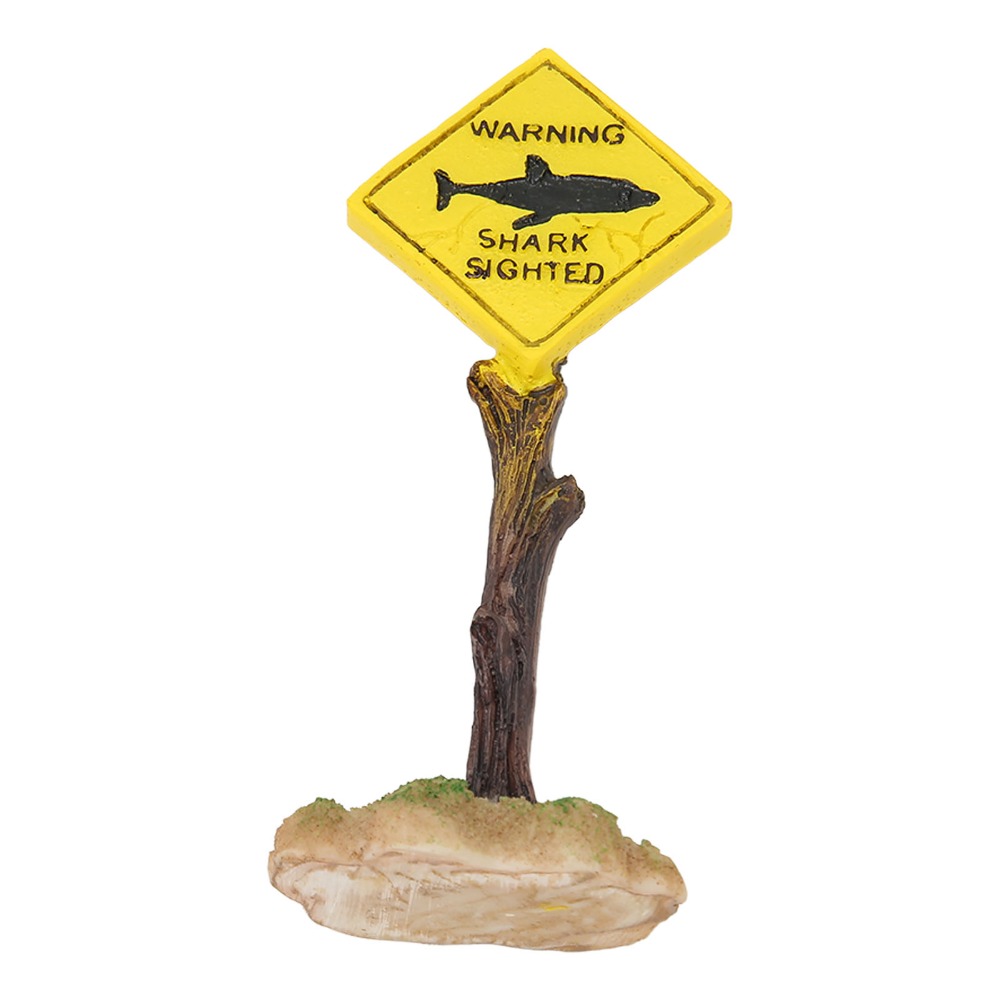 Resin Shark Warning Board Orna – Aquarium Fish Shark recenzja i cena