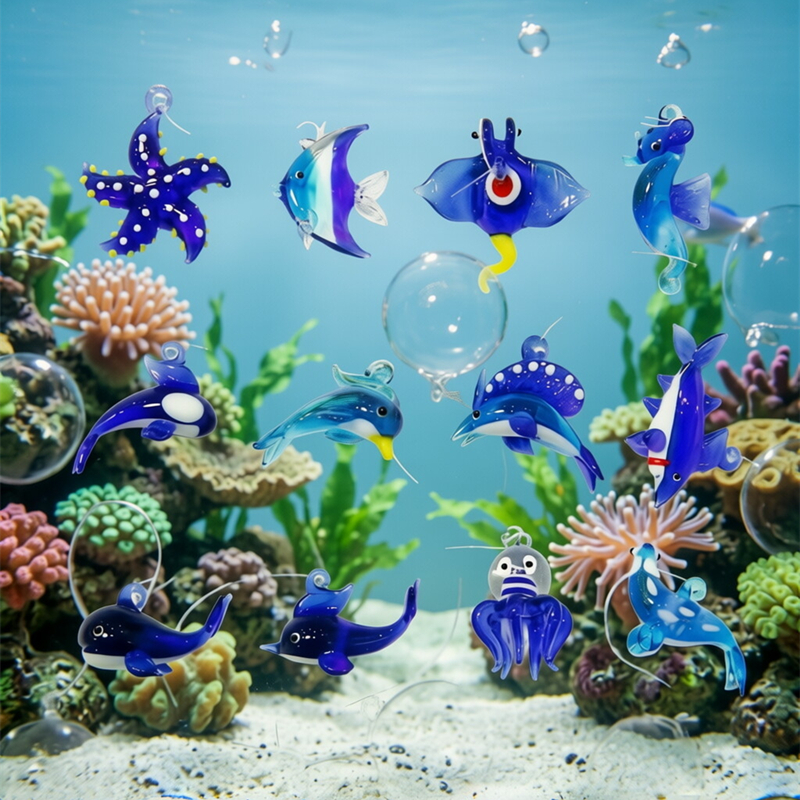Floating Glass Marine Animal P – Aquarium Fish Shark recenzja i cena
