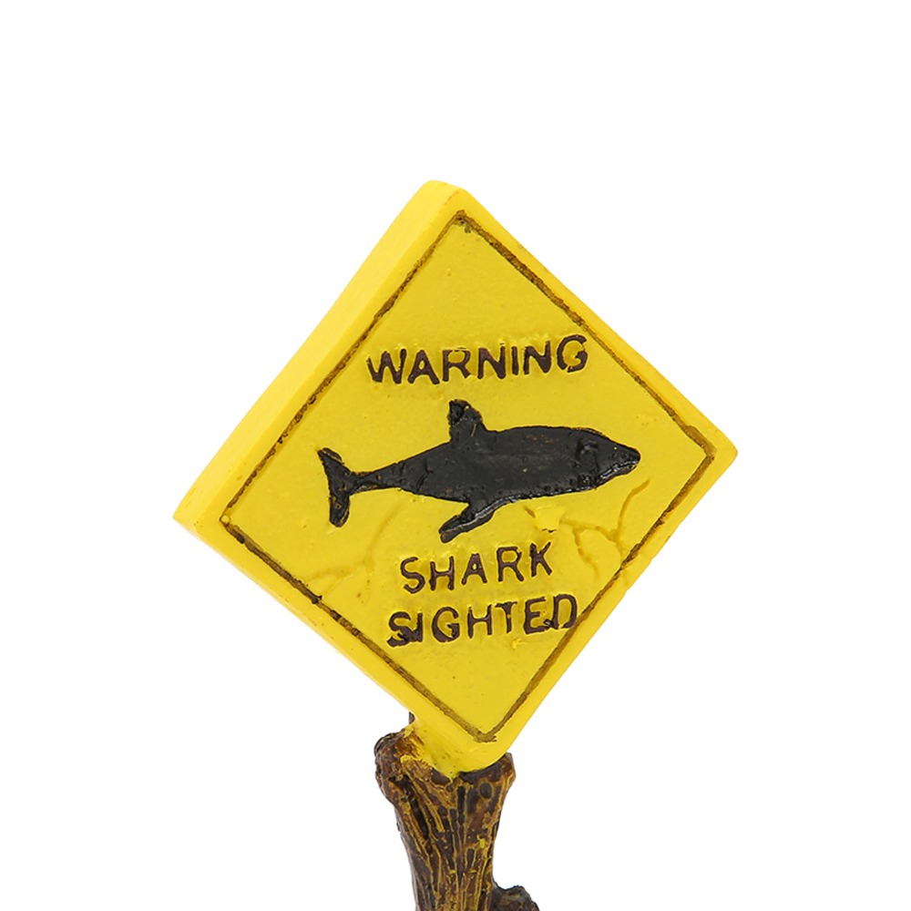 Resin Shark Warning Board Orna – Aquarium Fish Shark recenzja i cena