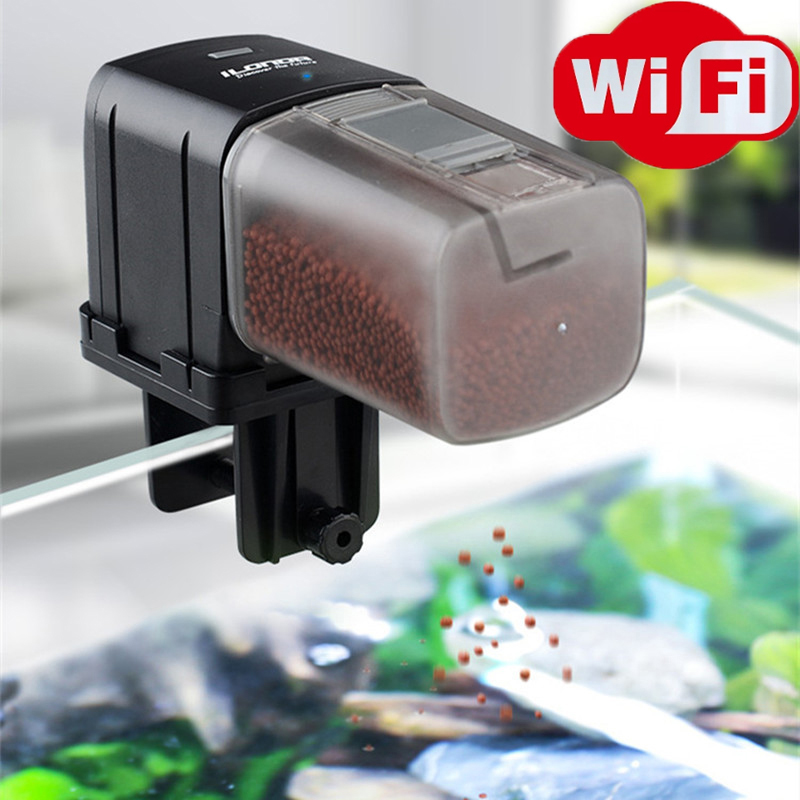 Smart WiFi Fish Feeder Remote  – Aquarium Fish Holiday Food recenzja i cena