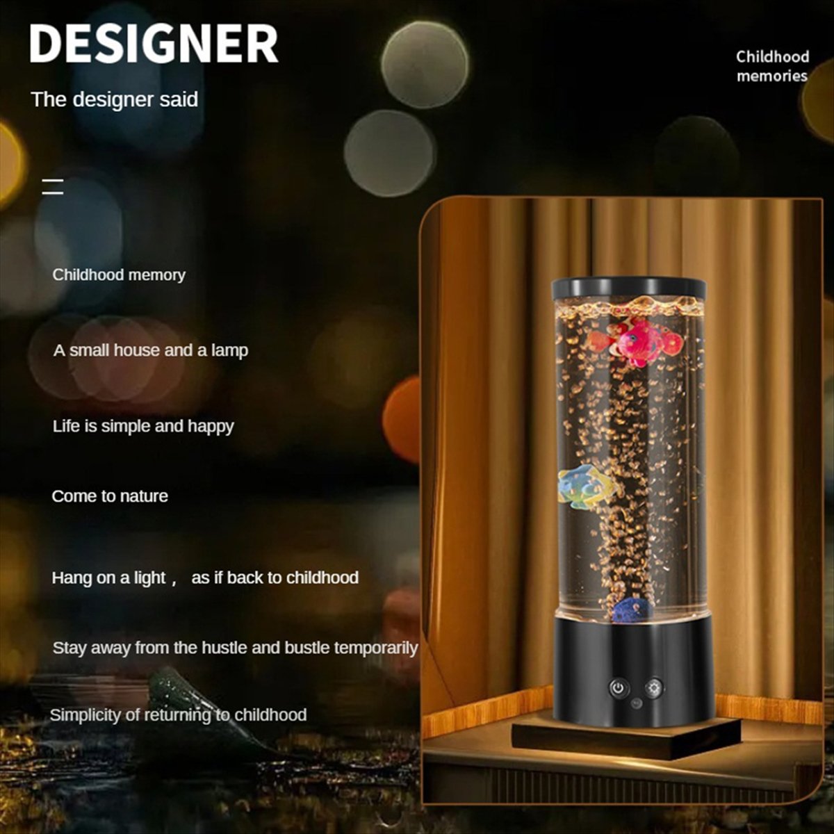 *A99Z Mini RGB Bubble Fish Lam – Aquarium Fish Colour recenzja i cena